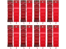 Juego De 12 Sobres Rojos Navideños Para Tarjeteros Con Compartimentos Organizadores.
