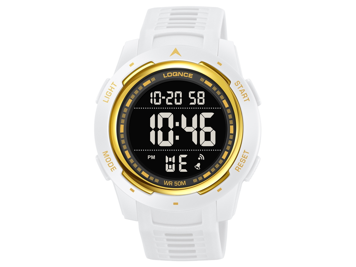 (platino) Elegante Reloj Deportivo De Pantalla Única, Reloj De Pulsera Electrónico Luminoso Para Uso En Exteriores.