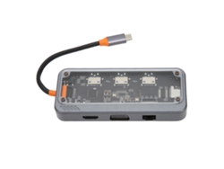 Concentrador Usb-c Con Carga Pd 3.0, Puerto De Red Rj45 2.0, Estación De Acoplamiento Multipuerto 10 En 1 Para Portátil Y Tv.