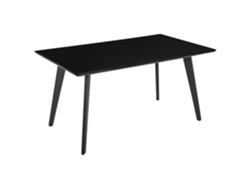 Mesa de comedor BELIANI Dorcas de MDF Negro 90x150x75