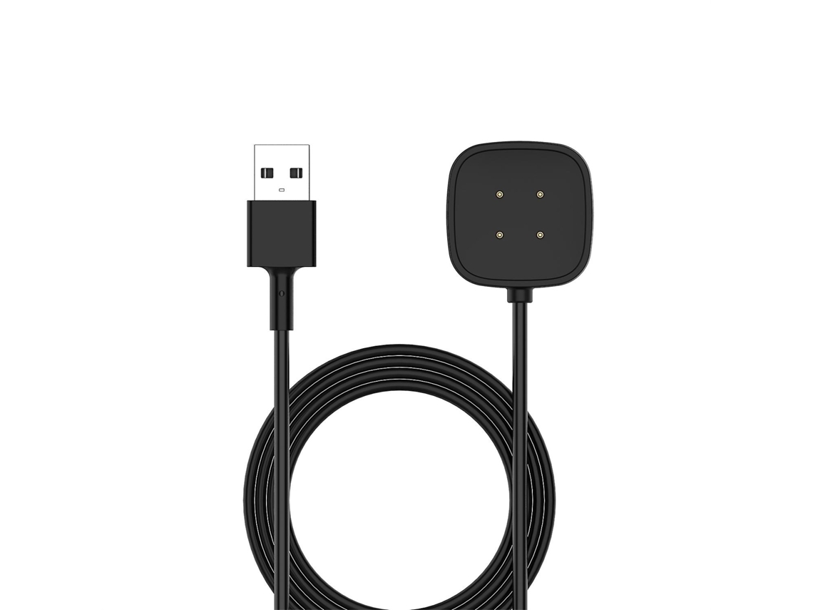 Cable de carga magnético para reloj inteligente Fitbit Sense 2 Versa 3 4, cable de carga USB portátil de 1 m Ly Ebike