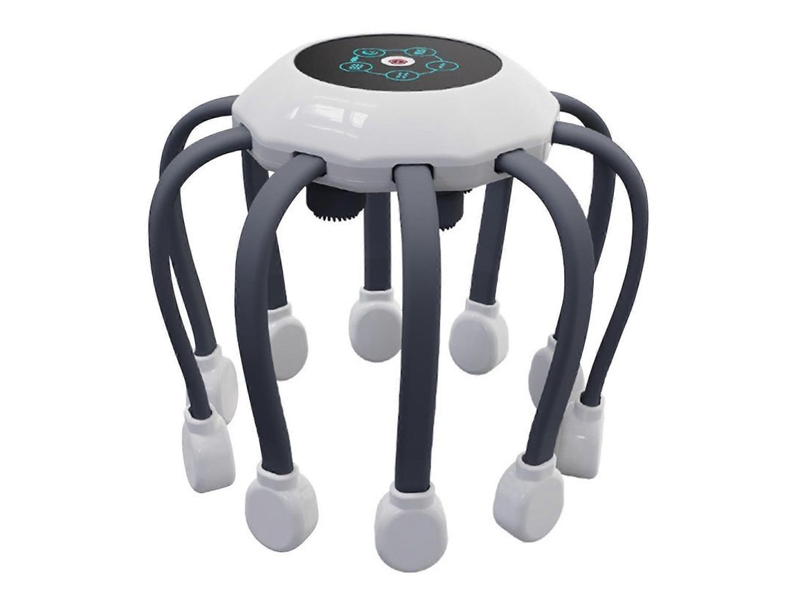 Masajeador De Cabeza Eléctrico Inteligente Con Diseño De Pulpo Para Aliviar El Estrés Y Cuidar El Cabello.