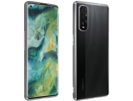 Carcasa y Protector de Cristal Templado Oppo Find X2 4SMARTS PACK-4SMA-BK-FINDX2 Negro