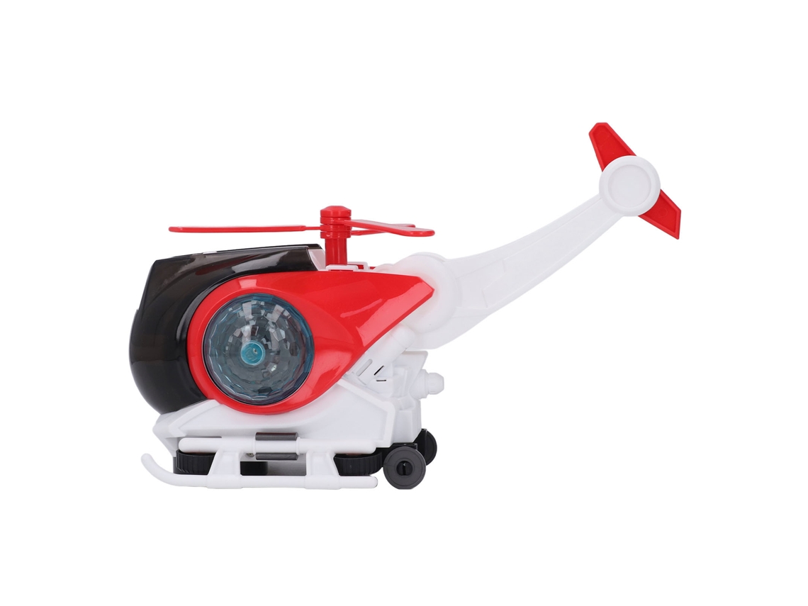 Avión De Juguete Eléctrico Transformable Con Luces Y Música Para Niños - Rojo