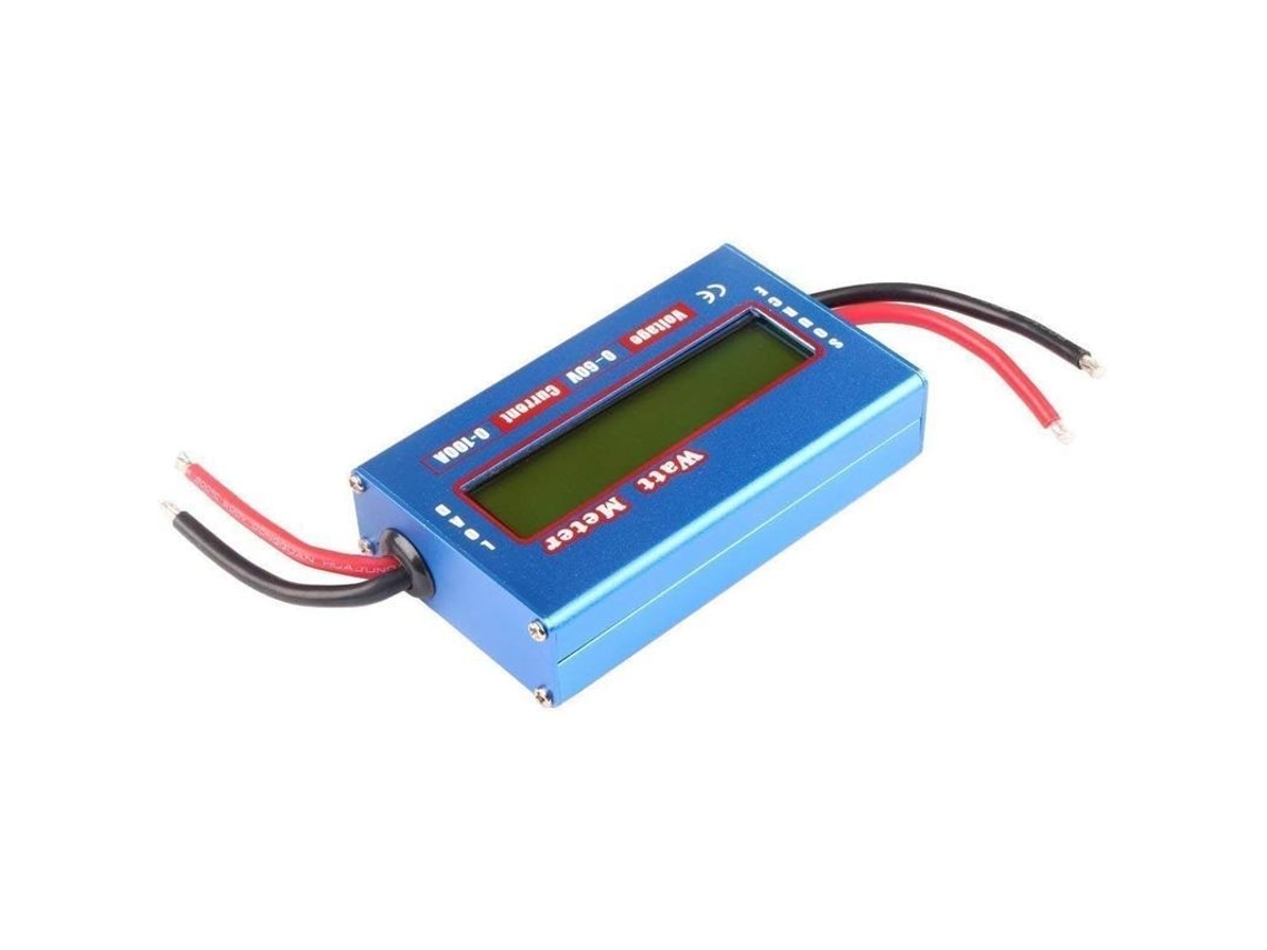 Analizador De Potencia Lcd Solar Dc 60v/100a Medidor De Watt De Alta Precisión Azul