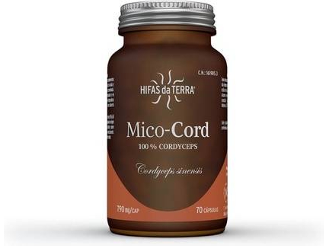 Complemento Alimentar HIFAS DA TERRA Mico Cord Cordyceps (70 cápsulas vegetais)