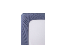 Sábana Bajera Ajustable 150 x 190/200 cm de Microfibra Cepillada Extra Suave Azul grisáceo TODOCAMA