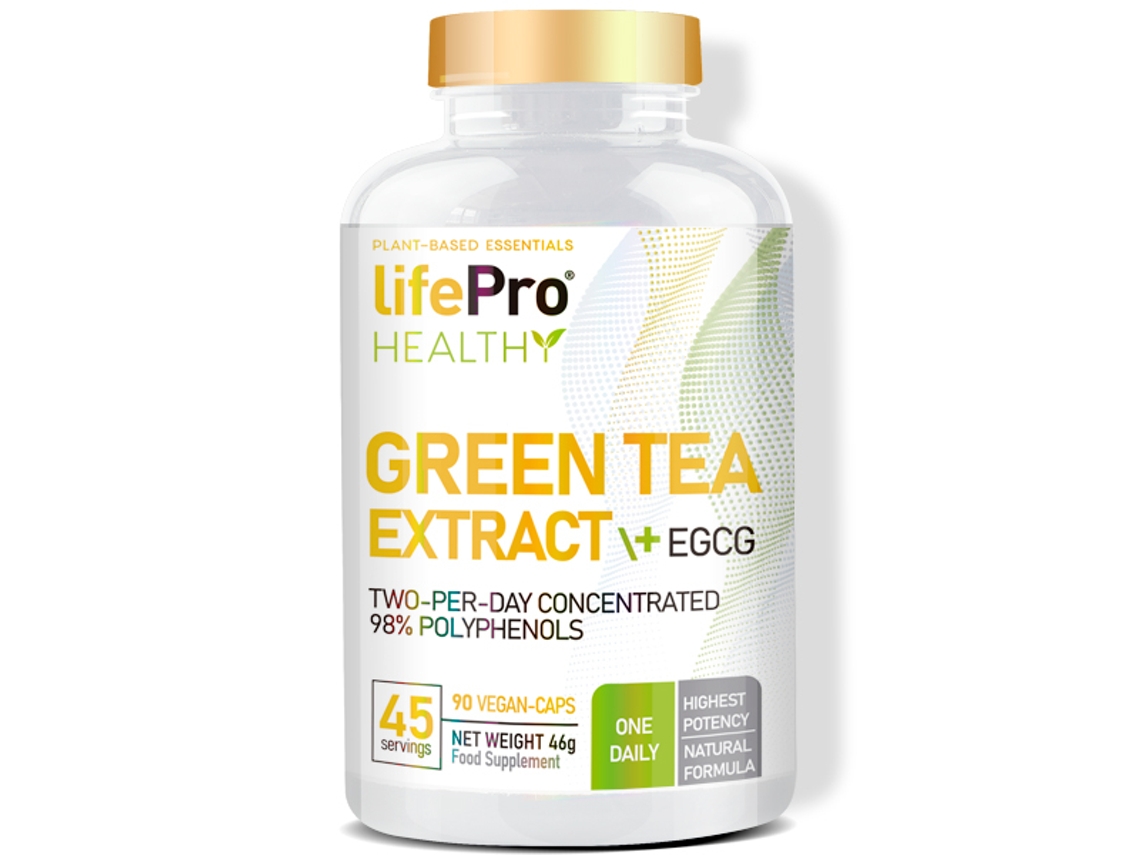 Té LIFE PRO NUTRITION Life Pro + Egcg 90 VeganCápsulas 98% Polyphenols (Té Verde)