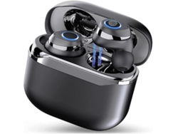 YEMAESRE Intra Auriculares Sin Carga Usb-C YEMAESRE Bluetooth Negro