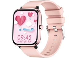 Reloj inteligente con monitor de actividad física, Android e iOS, llamadas, pantalla táctil HD de 1,69", grabación de actividad y música, Yizhood (rosa)