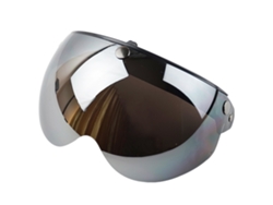 2026-visera Para Casco Retro De 3 Botones Protector Contra Viento Y Sol Para Cascos De Moto De Media Cara Universal