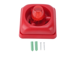 Alarma Led Sonora Y Visual Con 3 Modos Para Señalización De Incendios Y Seguridad, Dc12v/24v