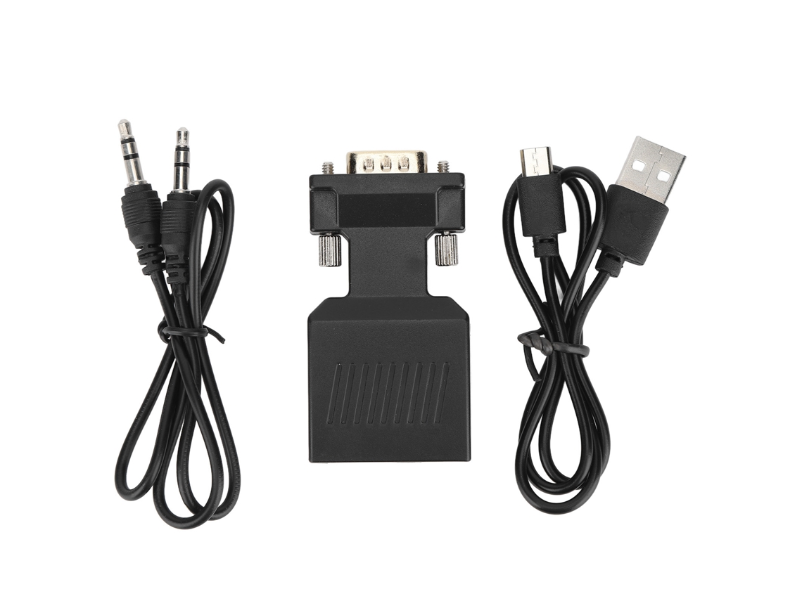 Convertidor VGA macho a HDMI hembra (conversión HD, 1080p)