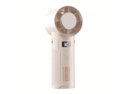 Ventilador portátil de 2000 mAh con bolsa de hielo, compacto y portátil, con alimentación USB y potente flujo de aire (blanco)