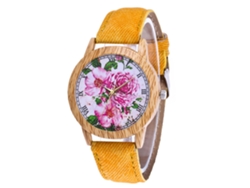 Reloj De Pulsera Yolako Para Mujer Con Correa De Plástico Y Cristales De Imitación (azul Claro Y Oro Rosa).