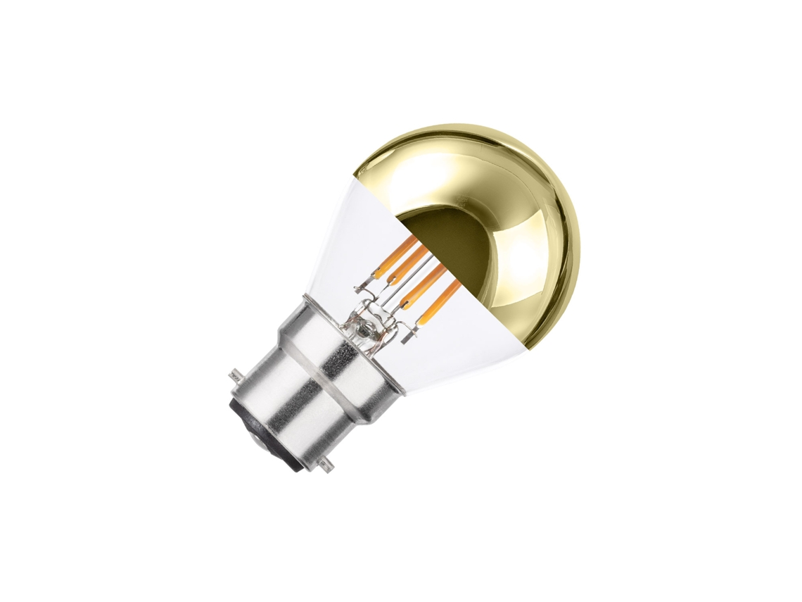 Bombilla LED de filamento B22 4w 400 lm G45 Gold Reflect sin parpadeo 2200k LED súper cálido