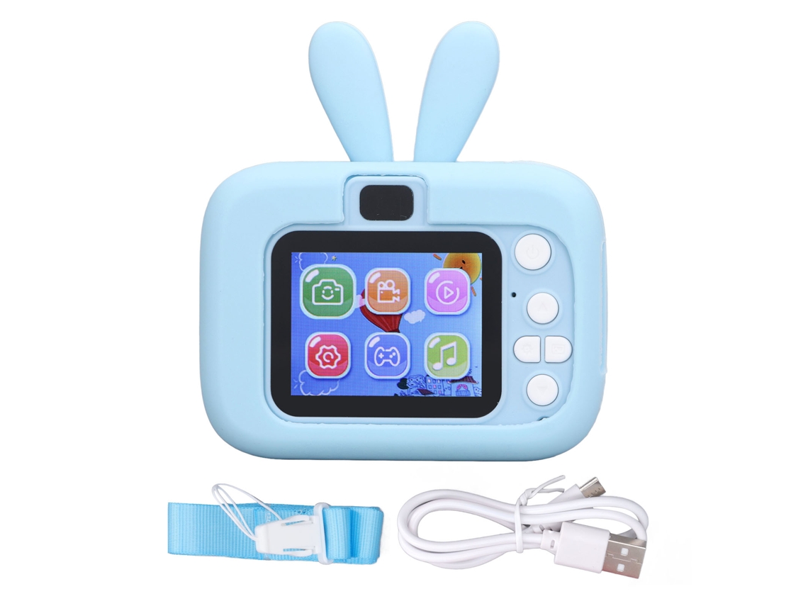 Cámara digital infantil de 20 MP y pantalla azul de 1080p
