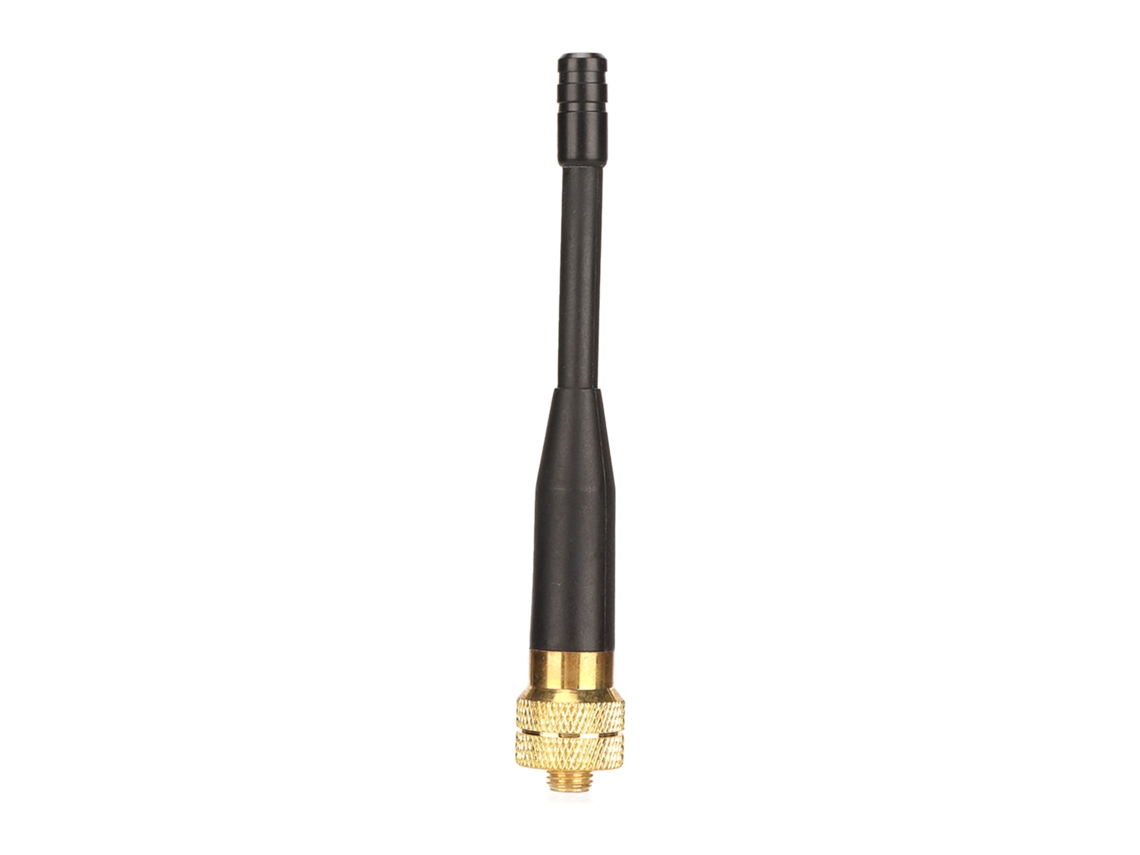 Antena De Radio Sma Hembra Corta Chapada En Oro Para Radios De Control Bf 666s Bf 888s Uv 5r, 1 Unidad.