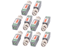 Pares De Transmisores Pasivos De 1 Canal, Transceptor Balun De Vídeo Hd, Adaptador Bnc De 2000 Pies