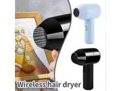 Mini Secador De Cabelo Sem Fio 2025, Secador De Cabelo Com Íons Negativos, Secador De Cabelo Pequeno Para Uso Doméstico