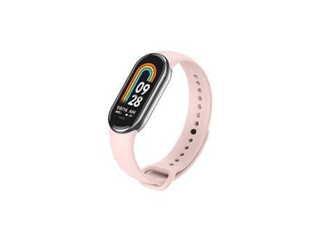 Correa de silicona con hebilla para Xiaomi Mi Band 8 - Rosa claro