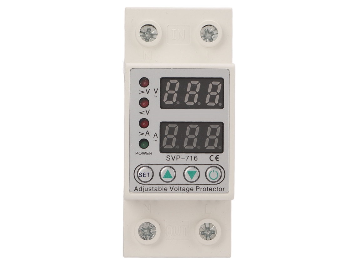 Protector Inteligente Contra Sobretensión/subtensión Con Límite De Corriente Ajustable, Reinicio Automático, Ac220v 63a