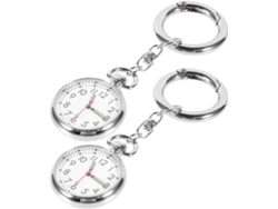 Reloj Pulsera Enfermeras Acero Inoxidable Cristal 2 Unidades Tamaño Pequeño Portátil Manecillas Claras Regalo