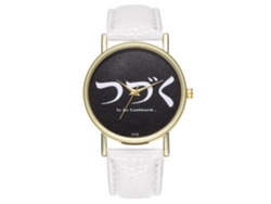 Reloj De Pulsera Unisex De Cuarzo, Elegante Y Moderno (blanco)