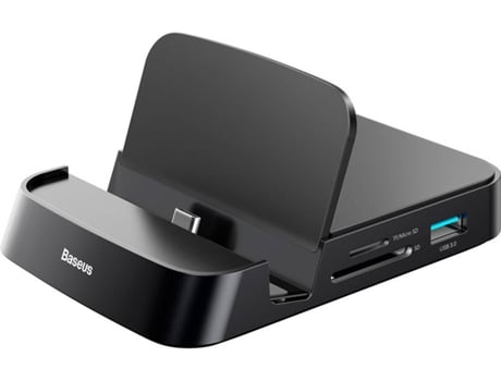 Dock Station BASEUS CAHUB-BT0G_827491 HUB DeX (0.9 A - USB, HDMI y Tipo C - Negro)