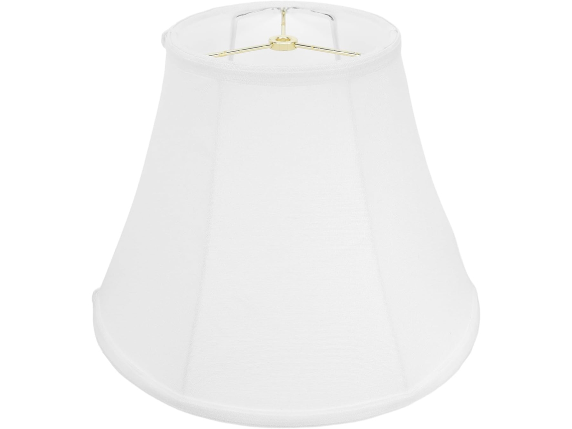 Lámpara de mesa cónica de lino con forma de campana, 33 x 23 x 18 cm, plegable, para lámparas de pared y de mesa.