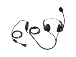 Auriculares Binaurales Para Oficina Con Conexión Usb De 3,5 Mm, Control De Volumen Y Silencio H360d-3.5-u901