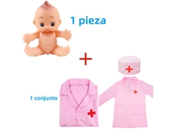 Traje de médico infantil Mdug (rosa)