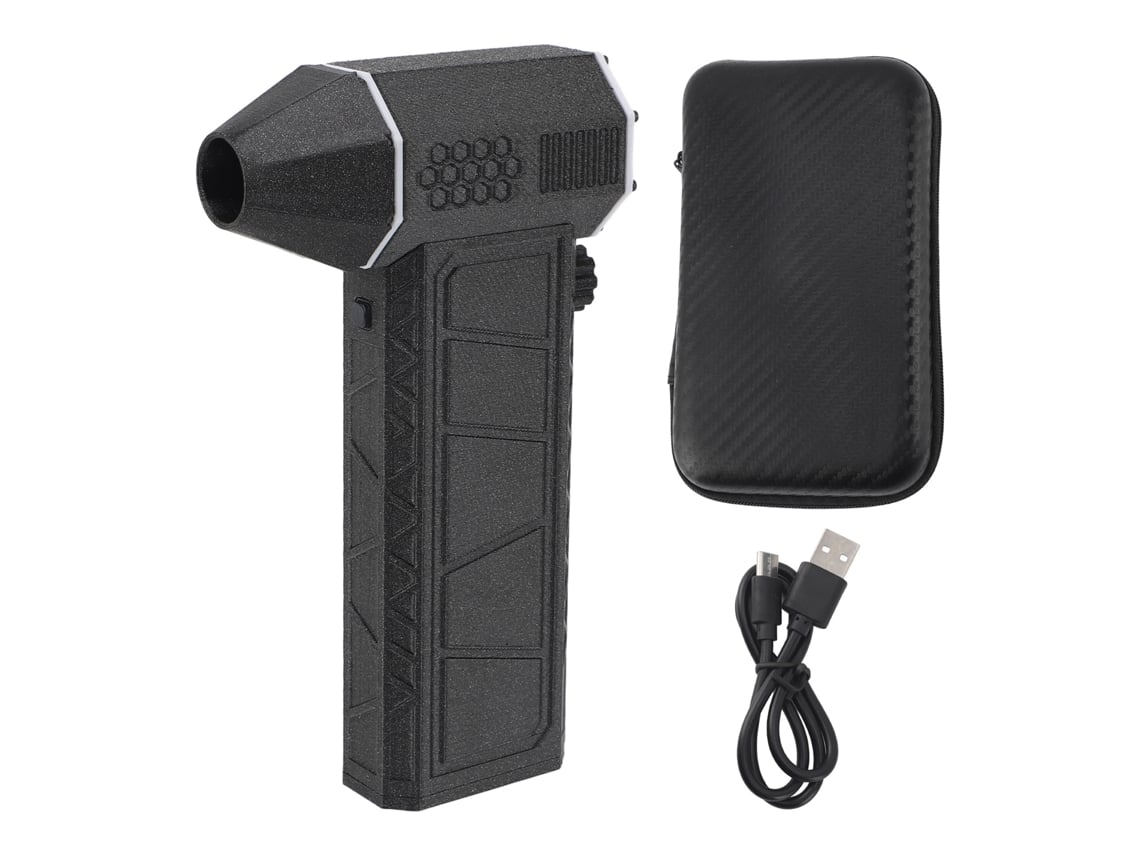 Soplador de chorro seco con ventilador turbo de alta velocidad, potente motor sin escobillas, mini soplador de chorro de mano para limpieza de automóviles y camping.