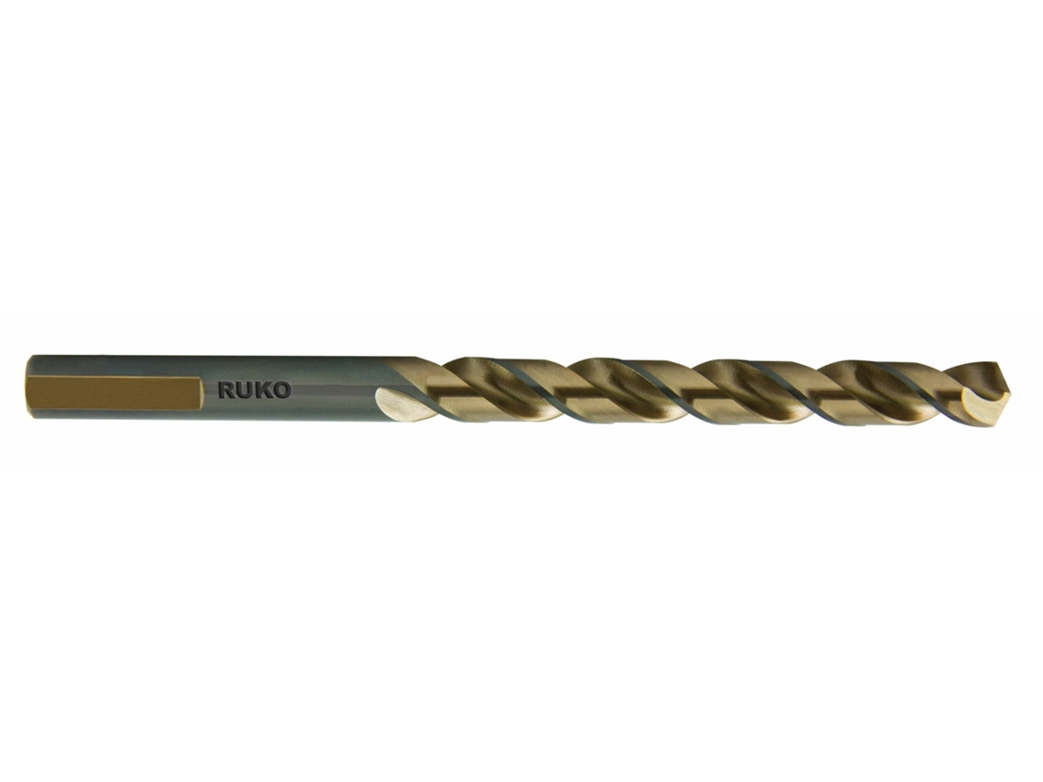 RUKO-228130-Pack de 5 brocas helicoidales DIN 338 tipo UNI HSSE-Co 5 (Ø 13 mm)