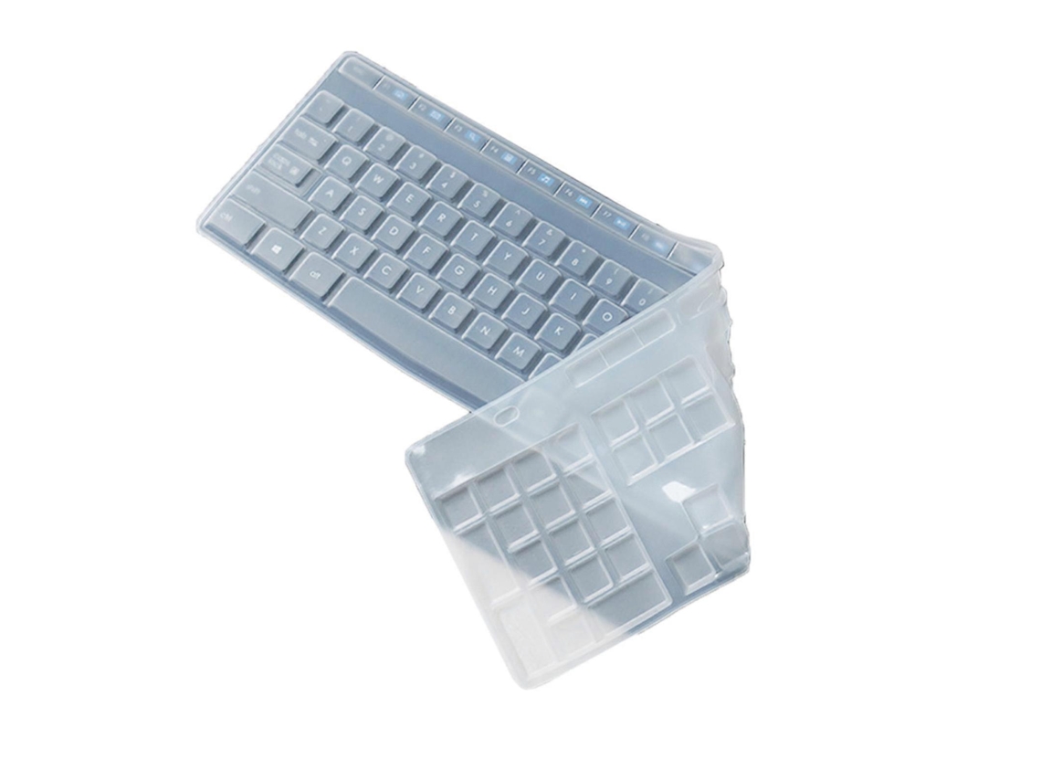 Protector de teclado de silicona delgado para teclado inalámbrico MK345 K345, funda ergonómica para teclado, protectores blancos Everley891