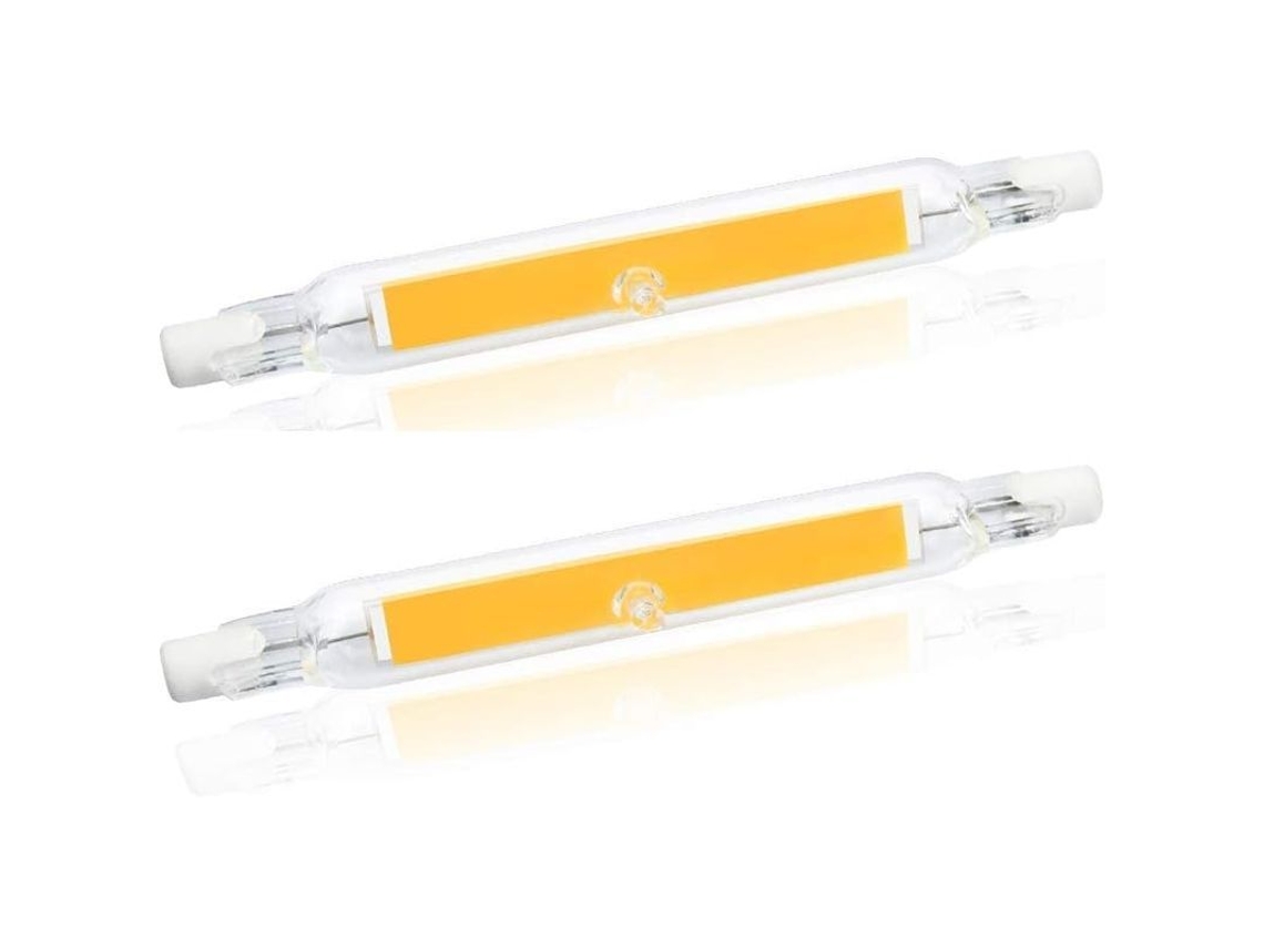 Bombilla Led Cob R7s De 78 Mm J78, 5 W, 500 Lúmenes, 2700 K, Equivalente A Una Bombilla Halógena De 30 W-50 W, 2 Unidades.
