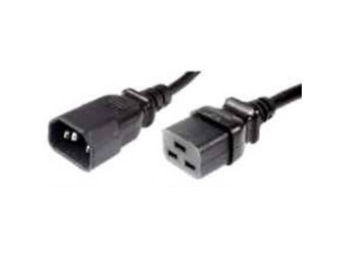 Accesorio de enlace LK10040, 1,8 m, macho-hembra, acoplador C14, acoplador C19, negro