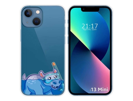Carcasa iPhone 13 Mini (5.4) TUMUNDOSMARTPHONE Dibujos Transparente Multicolor