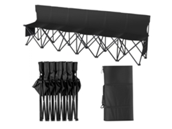 Banco plegable portátil para 6 personas con bolsillos, Tekmaquinas