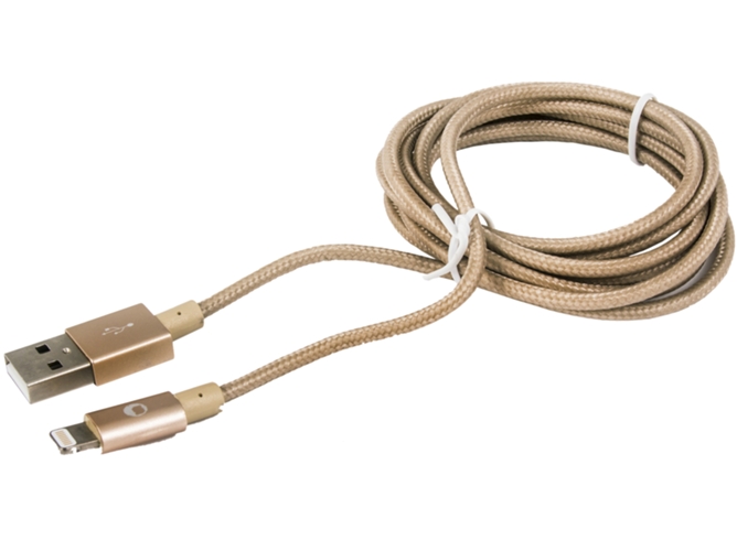 Cable SILVERHT MFI Luxury (USB - Lightning - 1.5 m - Dorado)