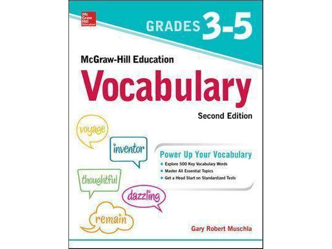 Libro MCGRAW-HILL EDUCATION Vocabulary Grades 3-5, Second Edition de Gary Muschla (Inglés)