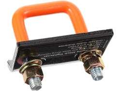 Abrazadera Para Enganche De Remolque, Revestimiento De Goma Naranja, Montaje Robusto, Accesorio Para Acoplamiento Cuadrado.