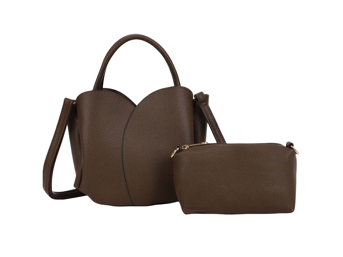 Bolso De Mano Para Mujer Colección Pétalia Con Neceser A Juego Y Bandolera