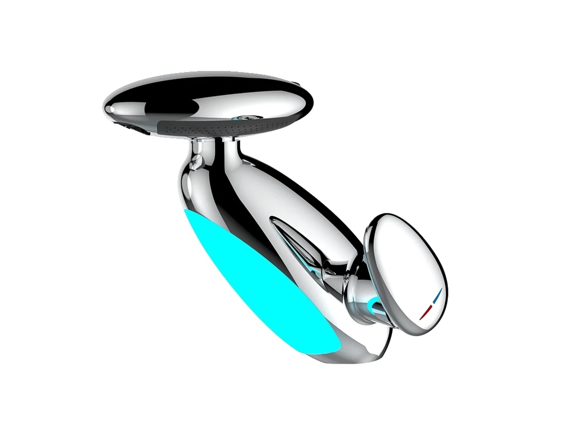 Grifo para lavabo, pantalla LED de temperatura, construcción de metal resistente, cromado, incluye manguera de 60 cm OEM