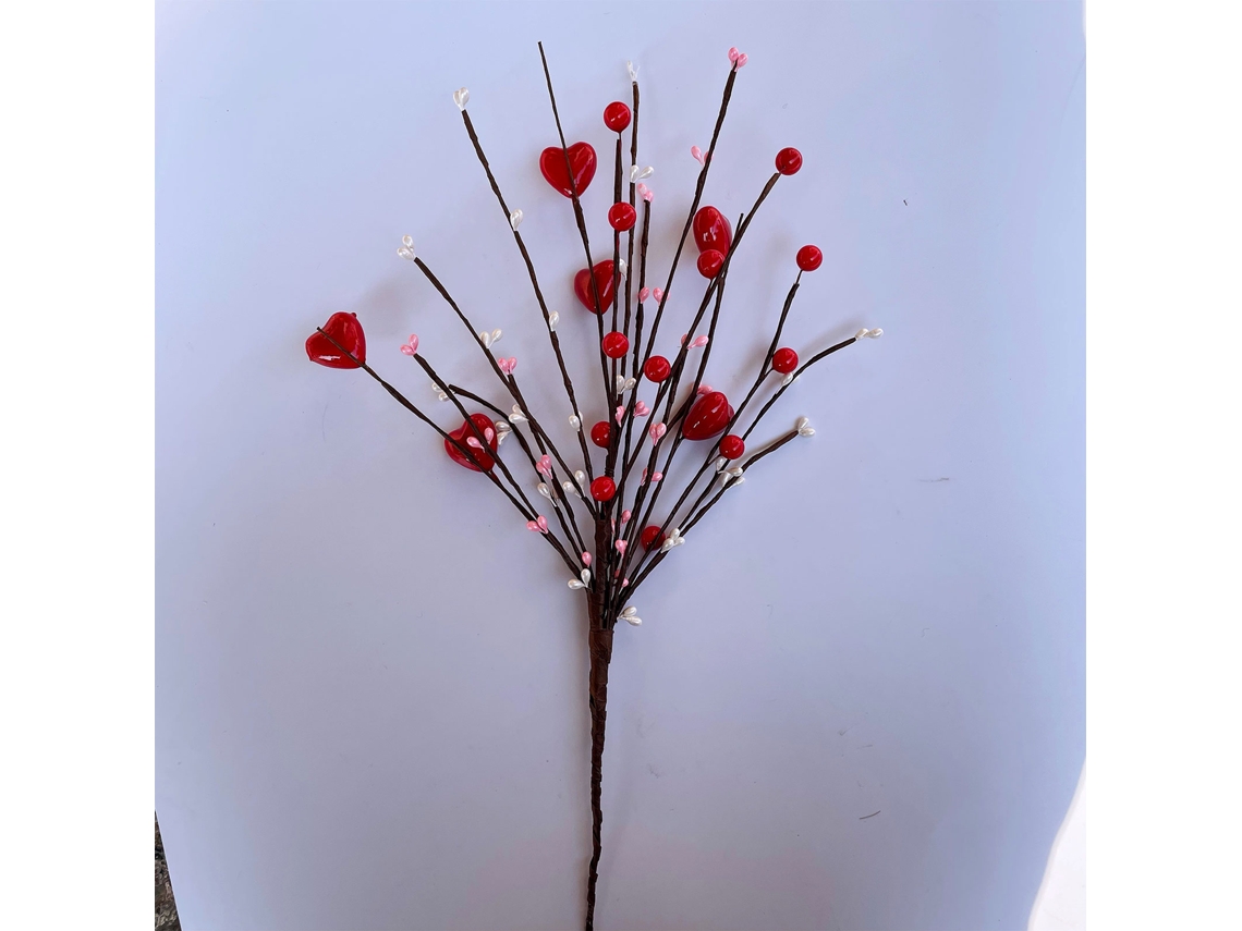 Palisades florales en forma de corazón para el Día de San Valentín (3 unidades, personalizadas)