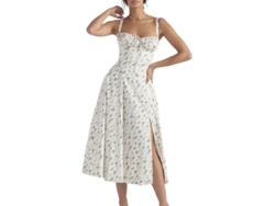 2026-vestido Sin Mangas Bustier Estampado Con Cordón Y Encaje Para Mujer De Verano
