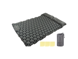 Colchón De Camping Gris Nylon Impermeable Soporte Ergonómico Inflado En 60s Mat Para Acampada Al Aire Libre