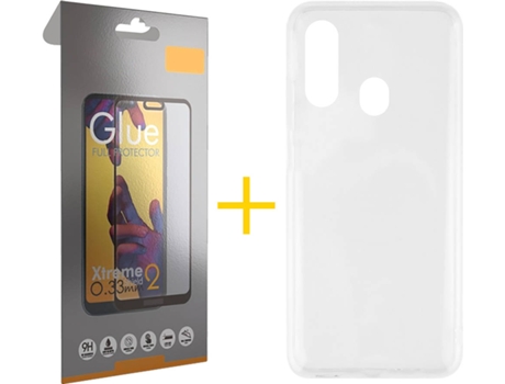 Carcasa + Protector de Pantalla Samsung A20e SKYHE Full Transparente