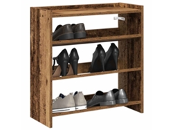 Mueble Zapatero | Armario Zapatero Madera Contrachapada Madera Vieja 60x25x62 Cm