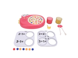 Ats-juguete Educatsivo Para Niños Aprendizaje Temprano Tijeras De Comer Entrenador De Palillos Clip De Perlas Dinosaurio Rojo
